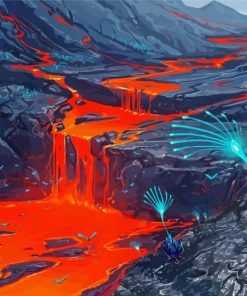 Lava Rocks Paint By Numbers