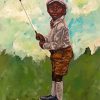 Little Black Golfer Paint By Numbers