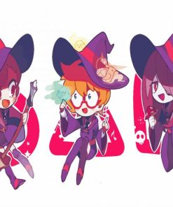 Little Witch Academia Girls Art Paint By Numbers