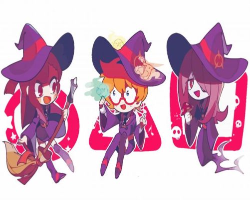 Little Witch Academia Girls Art Paint By Numbers