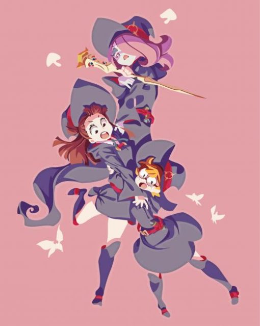 Little Witch Academia Characters Art Paint By Numbers