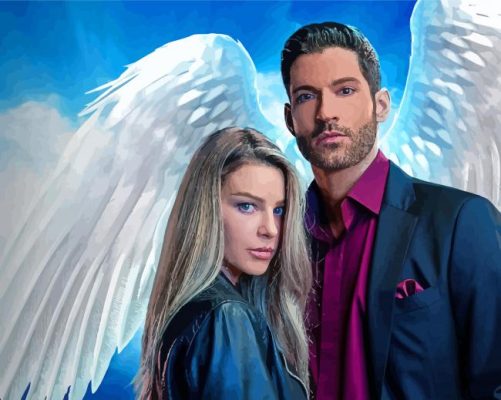 Lucifer Morningstar And Chloe Paint By Numbers