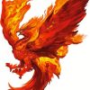 Magical Fire Bird Paint By Numbers