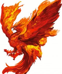 Magical Fire Bird Paint By Numbers