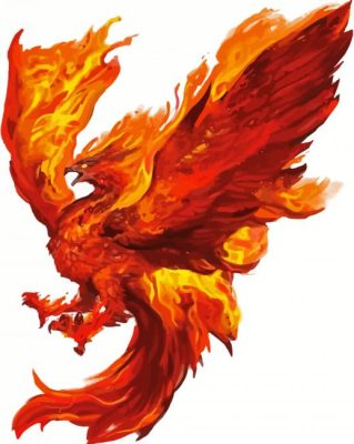 Magical Fire Bird Paint By Numbers