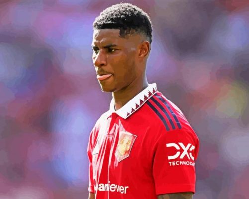 Marcus Rashford Footballer Paint By Numbers