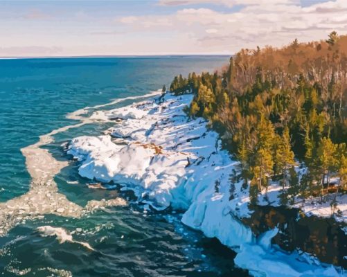 Marquette Michigan Paint By Numbers