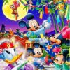 Mickey And Minnie In Japan With Friends Paint By Numbers