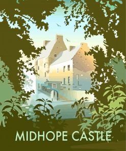 Midhope Castle Abercorn Poster Paint By Numbers