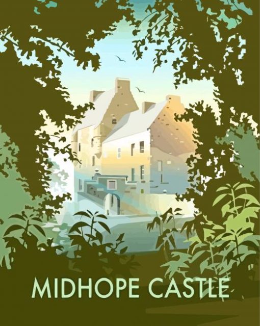 Midhope Castle Abercorn Poster Paint By Numbers