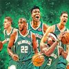 Milwaukee Bucks Team Paint By Numbers