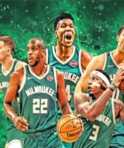 Milwaukee Bucks Team Paint By Numbers