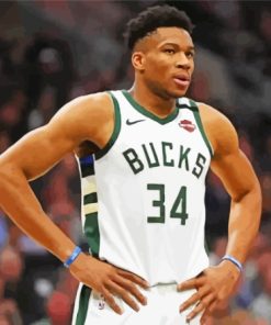 Milwaukee Bucks Team Player Paint By Numbers