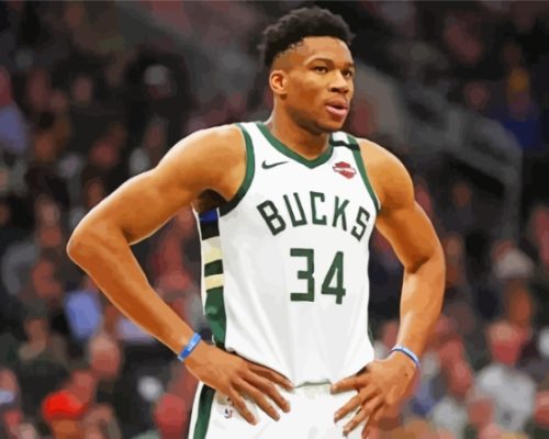 Milwaukee Bucks Team Player Paint By Numbers