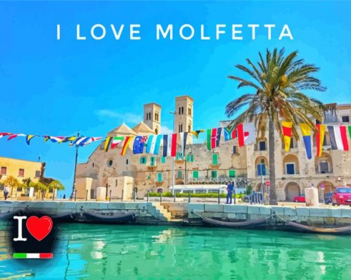 Molfetta Italy Poster Paint By Numbers