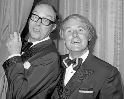 Morecambe And Wise In Black And White Paint By Numbers