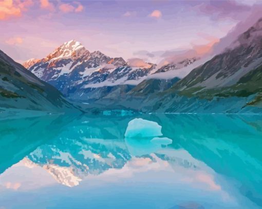 New Zeland Mount Cook National Park Paint By Numbers