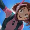 Ochako Uraraka Character Art Paint By Numbers