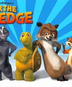 Over The Hedge Poster Paint By Numbers