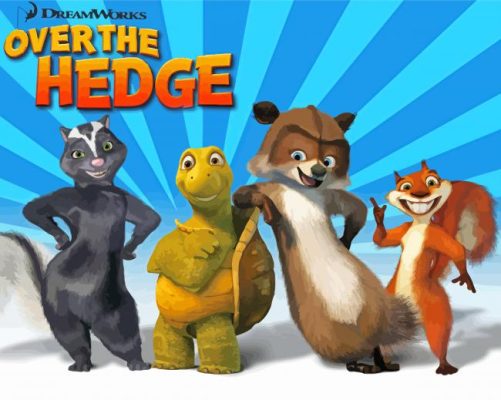 Over The Hedge Poster Paint By Numbers