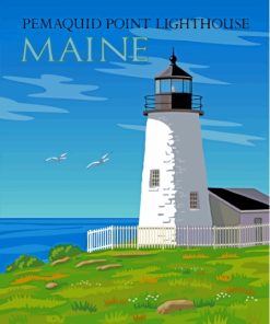 Pemaquid Point Poster Paint By Numbers