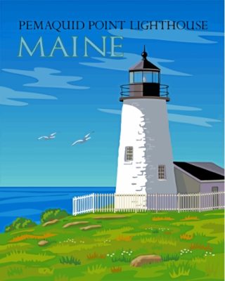 Pemaquid Point Poster Paint By Numbers