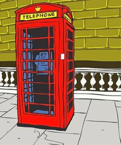 Phone Box Illuustration Paint By Numbers