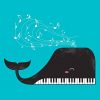 Piano Whale Paint By Numbers