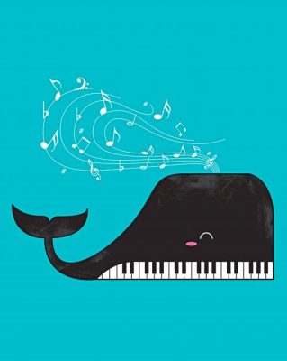 Piano Whale Paint By Numbers