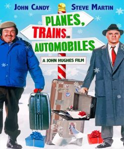 Planes Train And Auto Film Poster Paint By Numbers