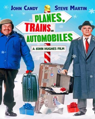 Planes Train And Auto Film Poster Paint By Numbers