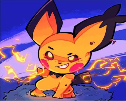 Pokémon Pichu Paint By Numbers