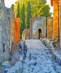 Pompeii Buildings Monuments Paint By Numbers