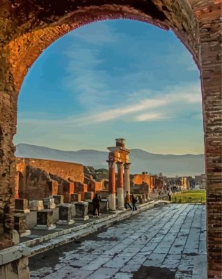 Pompeii City Ruins Paint By Numbers