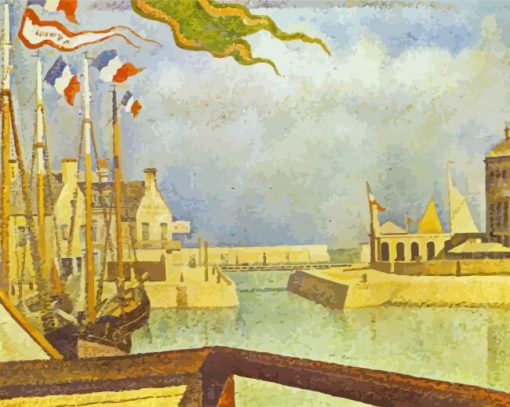 Port En Bessin Sunday By Georges Seurat Paint By Numbers