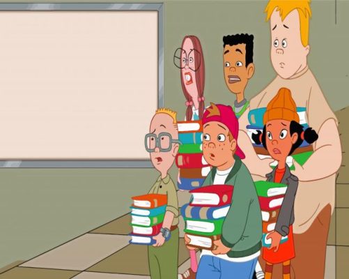 Recess Cartoon Paint By Numbers