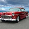 Red 55 Chevy Classic Car Paint By Numbers