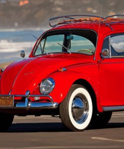 Red Volkswagen Paint By Numbers