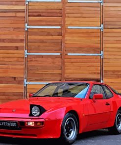 Red Porsche 944 Paint By Numbers