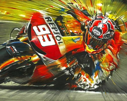 Repsol Honda Racing Paint By Numbers