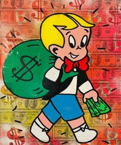 Richie Rich Character Paint By Numbers