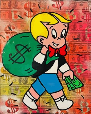 Richie Rich Character Paint By Numbers