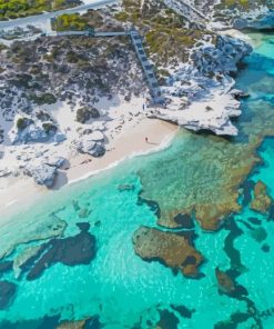 Rottnest Island Beach Australia Paint By Numbers