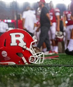 Rutgers Scarlet Knights Football Helmet Paint By Numbers