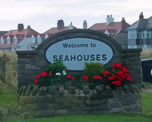 Seahouses England Paint By Numbers