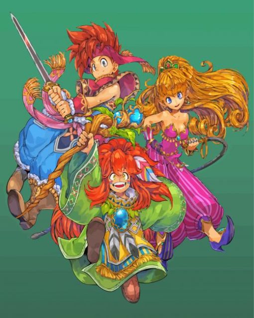 Secret Of Mana Game Characters Paint By Numbers