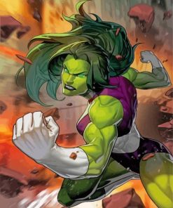 She Hulk Paint By Numbers