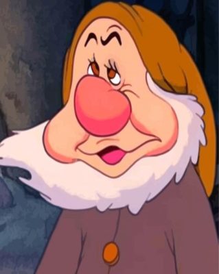 Sneezy Dwarf Disney Character Paint By Numbers