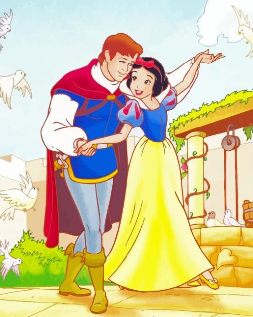 Snow White And Prince Charming In Love Paint By Numbers