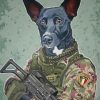 Soldier Army Dog Paint By Numbers